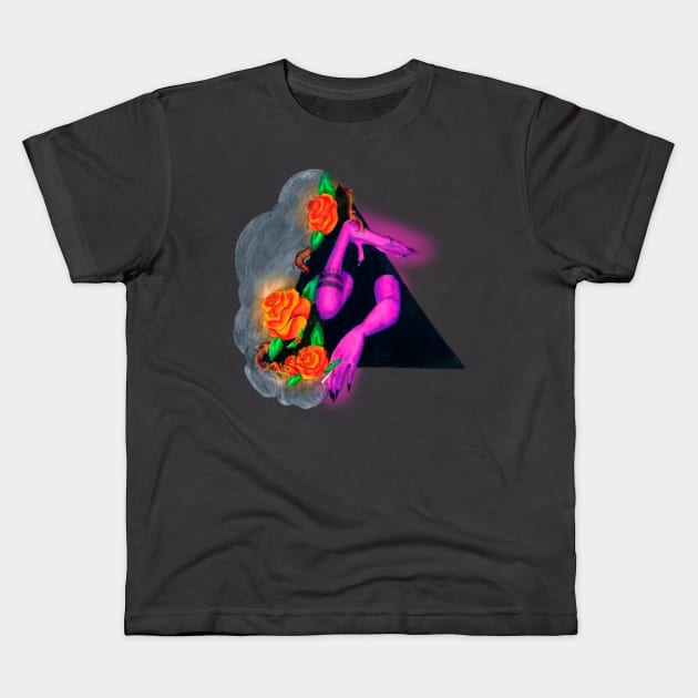 "Hey kid, wanna try some void?" Kids T-Shirt by LunarSeaWitch